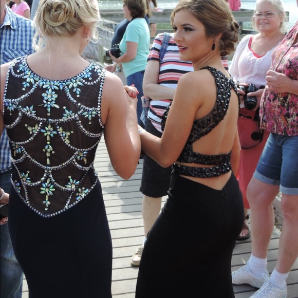 Navy Blue Formal/Prom Dress - Picture 4 of 5